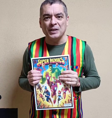Libro de colores Ezequías – Super Héroes