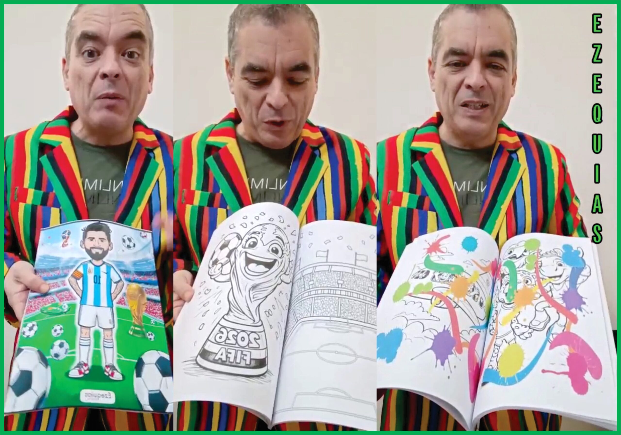 Libro de colores Ezequías – Mundial Fútbol Álbum - Imagen 4